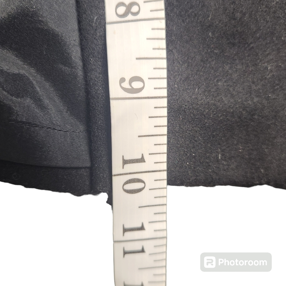 Banana Republic Black Wool Blend Pencil Skirt With Slit Sz. 4 Professional  NWT - Picture 9 of 9